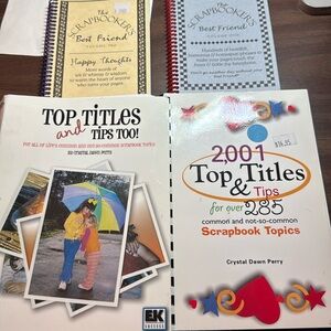 Scrapbook Title booklets